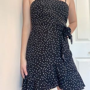 Princess Polly Wrap polka dot dress